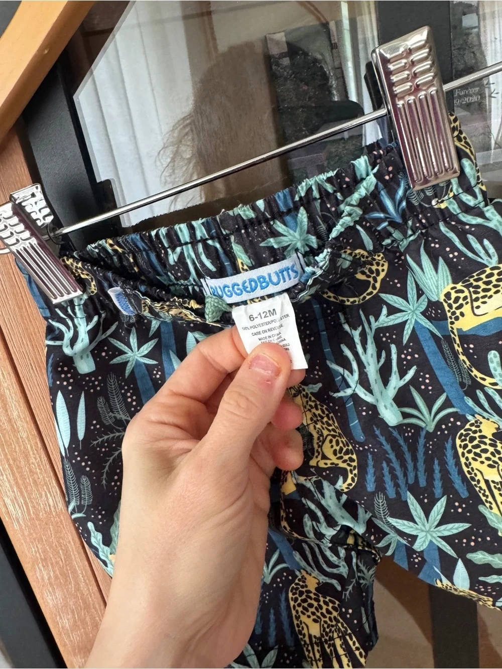 Ruggedbutts Swimming trunks leopard jungle tropical print baby boy